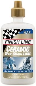 Finish Line Ceramic WAX Bicycle Chain Lube, 4-Ounce Drip Squeeze Bottle