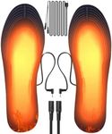 LOMUG Heated Insoles, USB Heating Insoles, Shoes, Winter Thermal Foot Soles, Electric Heat, Soles, Replacement, Reusable, Cut to Size, for Men and Women, Size 41-46