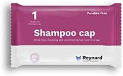 Reynard Health Supplies Rinse-Free Hair Wash Shampoo Cap, Individually Wrapped, Soft Pack, White