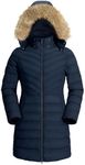 Pioneer Camp Women's Winter Coats Warm Thicken Long Puffer Jacket Waterproof Quilted Parka with Removable Faux Fur Hood