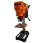 VOLTZ VZ-DP16 1.8-Amp 8-Inch 9-Speed Cast Iron Bench Drill Machine Benchtop Drill Press For Wood Working With Led Light Black/Orange (400W, 0.62 Inches)