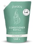 Puracy Conditioner Refill - Plant-Based Natural Conditioner for Women and Men of All Hair Types Conditioner for Dry and Oily Hair Sulfate-Free 48 Oz