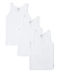 Jockey 3320 Boy's Super Combed Cotton Round Neck Sleeveless Vest (Pack of 3)_White_7-8 Yrs