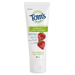 Tom's of Maine Children's Silly Strawberry Natural Fluoride Toothpaste – Anticavity Fluoride Toothpaste for kids – All Natural Fruity Flavor toothpaste, Strawberry Toothpaste kids 90 mL