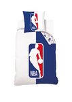 NBA - Logo duvet cover 140 x 200 cm + 1 pillowcase 63 x 63 cm – 100% cotton – Blue