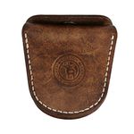 TOURBON Vintage Leather Slingshot Ammo Pouch .22 22lr .38 .45 Ammunition Holder Wasit Belt Shell Carrier Box