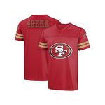 FOCO NFL Men's Officially Licensed Primary Logo Game Day Team Jersey, San Francisco 49ers - Red, Large