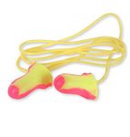 Howard Leight LL-30 Laser Lite Disposable Foam Corded Earplugs, Polyurethane Foam, One Size, Pink/Yellow (Pack of 100)