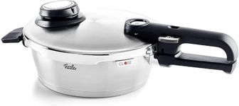 Fissler Stainless Steel Vitavit Premium Pressure Skillet - Premium German Construction - Built to Last for Decades - Safe & Easy Pressure Cooker Skillet with Lid - For All Cooktops - 1.9 Quarts