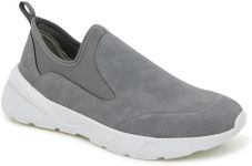 Jambu Men's Slip on Sneakers Darren On The Go, Water-Ready Performance, Quick On/Off Stretch Neoprene with EVA Midsole, Full-Length Traction, Arch Support for All-Day Comfort, Grey, 8.5 UK