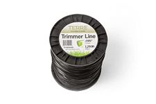 Terre Products - Commercial Grade 095 Trimmer Line Square, 5 lb. Quality Weed Wacker String, Spool Length 1293 ft. or 394m, Weed Eater String Trimmer Line .095 in. or 2.4mm