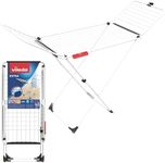 Vileda Extra X-Legs Clothes Airer, Indoor Drying Rack, 20 Metre Drying Space, Foldable Compact Clothes Dryer, Thick Wires for Fewer Creases, Wheels to Easily Manoeuvre