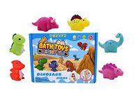 Light Up Dinosaur Baby Bath Toys - 6 Pack, Bathtub Shower Floating Swimming Pool Toy - Swimming Toys for Christmas Birthday Gifts - 1Pcs