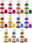 La Casa Edible Oil Candy Color - RED+PINK+BROWN+YELLOW+ORANGE+BLUE+GREEN+PURPLE+GOLDEN+SILVER+COPPER | For Candy Melts, Chocolates & Oil based Products | 11x40ml |