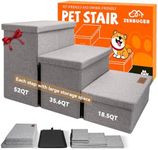 Dog Stairs with Storage 17.5" H, 3-