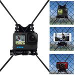 Suptig Net Fence and Tree Pole Mounting Brackets Compatible for Gopro Hero 12 Hero 11 Hero 10 Hero 9 Hero 8 Hero 7 Hero 6 Hero 5 Hero 4 Hero 3 DJI Osmo, AKASO, Phone, Digital Cameras