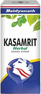 Baidyanath Kasamrit Herbal and Ayurvedic Cough Syrup, Non-Drowsy Formula, with Goodness of Tulsi, Mulethi, Pippal, Chhoti Kateri and 9 other Essential Herbs | 450 Ml (Pack of 1)