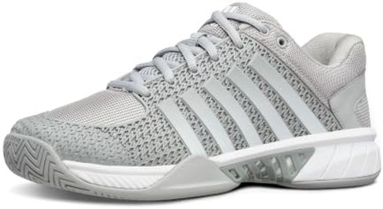 K-Swiss Women's Express Light Pickleball Shoe, Highrise/White, 6 M