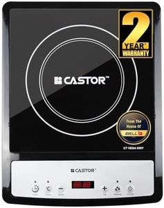 iBELL Castor VEGA Induction Cooktop 2000W, Auto Shut Off and Over Heat Protection, 2yr Warranty (Black)