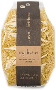 Agrozimi Kritharaki, Authentic Greek Orzo Pasta (17.6 Ounces) - Premium Durum Wheat Semolina - Bronze Die-Cut, Air-Dried Perfection