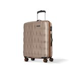 Aristocrat Comet 8 Wheel Check-in (Medium Size) Hard Case Trolley Bag | Combination Lock | Tough And Durable Polycarbonate Luggage| 3 Year International Warranty| 66 CM Suitcase for Travel | Champagne