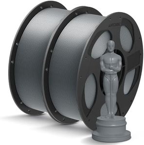 ANYCUBIC PLA+ 3D Printer Filament Bundle, PLA Plus 1.75mm Dimensional Accuracy +/- 0.02mm, Fit Most FDM 3D Printers, 1KG Spool, 2KG Gray+Gray