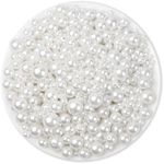 Anezus 2205Pcs White Pearls for Cra