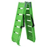 Ruedamann Car Ramps with 6' L × 11.6" W Aluminum Loading Ramp, Foldable, 550 lbs Capacity, for ATV, Motorcycle, Truck, Pack of 1 (Green)