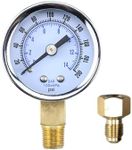 Irnyso Oil Burner Pump Test Kit ，Heater Pumps Test Gauge ，Vacuum Pressure Gauge，Oil Burner Pumps Test Gauge 0-200 PSI Fits be Used for Beckett, Suntec, Webster Danfoss Fuel Pumps