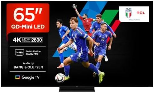 TCL 65Q7C 65 Zoll QD-Mini LED Fernseher, 4K HDR Premium 2600, Smart TV unterstützt durch Google TV (Dolby Vision IQ & Atmos, CrystGlow HVA Panel, Audio von Bang & Olufsen, 144Hz Motion Clarity Pro)