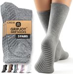 Socks with Grippers for Women - Hospital Socks - Non Slip Socks Womens - Grip Socks for Men - 3 Pairs