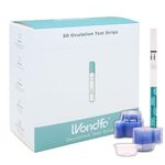 Wondfo 50 Ovulation Strips Tests with 50 Cups - Ultra Early Result Detection Highly Sensitive Fast Home Self- Most Fertility Day Predictor Kit with 50 Cups included