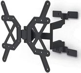 Hama Ultraslim Full Motion TV Wall Bracket (tiltable, swivelling, for televisions from 32 to 65 inches, VESA up to 400x400, max. 30 kg), Black