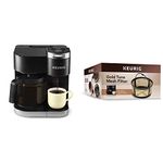 Keurig K-Duo Single Serve K-Cup Pod And Carafe Coffee Maker (Black) + Keurig Reusable Ground Coffee Filter