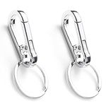 Keychain, Key Chain with Keyring, 2 Pcs Carabiner Clip Key Chains for Men, Used for Car Key Knapsack