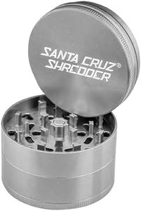 Santa Cruz Shredder Herb and Spice Grinder Made in USA (Large (2.7 Inch), Grey)