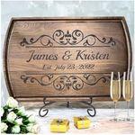 Personalized Wooden Cutting Board Crafted in USA – Serves as Cheese Board, Cutting Board, Chopping Board, Charcuterie Board – Personalized Wood Gift for Wedding, Housewarming, Anniversary, Christmas