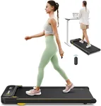 UREVO Treadmill with Double Shock Absorption, Compact Design Walking pad with Remote Control and LED Display, Portable Under Desk Treadmill for Home/Office