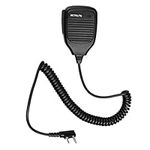 Retevis Remote Speaker Mic 2 Pin, Walkie Talkie Handheld Speaker Compatible with RT24 RT27 RT668 RT85 eSynic Baofeng UV-5R BF-888S Kenwood TYT (1 pcs)