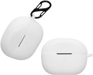 kwmobile Case Compatible with Anker Soundcore P3i Case - Silicone Cover Holder for Earbuds - White