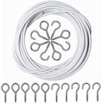 Net Curtain Wire 3 Meter includes 6 Eyes and 6 Hooks for hanging Curtains?