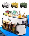 Vihir Waterproof Large Kayak Cooler with Multiple Storage Pockets, for Kayaks with Lawn-Chair Style Seats,Collapsible,Portable Ice Chest Cooler for Camping,Travel, Lunch, Beaches Trips