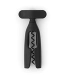 Brabantia Tasty+ Wine Bottle Opener Corkscrew (Dark Gray) Easy to Use, Safe Enclosed Spiral, Extra Large Turning Handle