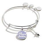 Alex and Ani Collaborations Harry Potter Duo Charms Expandable Bangle for Women, Shiny Finish, 2 to 3.5 in, One Size, Non-Precious Metal