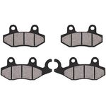 JICHEKU Front and Rear Brake Pads Compatible with Kawasaki Bayou 300 400 Brute Force 650 750 Teryx 4 750 800 Mule Pro 820 1000 2008-2018 ATV for Yamaha Rhino 450 660 700 KLF 300 400