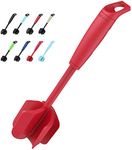 Ourokhome Upgrade Meat Chopper and Potato Masher, Heat Resistant Ground Meat Smasher for Hamburger Meat, 5 Curved Blades Ground Beef Smasher, Nylon Non Stick Mixer, Stirrer and Kitchen Gadgets, Red