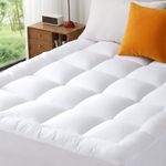 YUGYVOB Mattress Topper Queen Size, Thick Breathable Pillow Top Mattress Pad for Back Pain Relief, Deep Pocket Topper Fits 8"-20" (60×80 Inch)