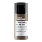 L’Oréal Professionnel, Absolut Repair Molecular Leave-In-Mask, Creamy texture, Repair Damage & Restore Strength, Heat Protectant For Hair, For All Damaged Hair Types, Serie Expert, 100 ML