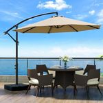 OLILAWN 10ft Patio Umbrella with Ba
