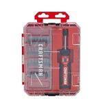 CRAFTSMAN Torque Screwdriver Set with Storage, 1" Phillips, Slotted, Hex, Torx and Square Screwdriving Bits, 29 Piece (CMHT68130)